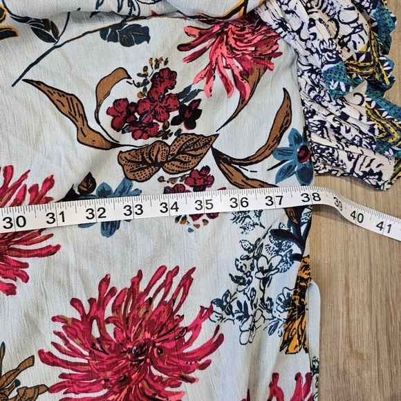 Anthropologie Umgee Floral Meadow Flower Patchwork Boho Kimono - Picture 10 of 12